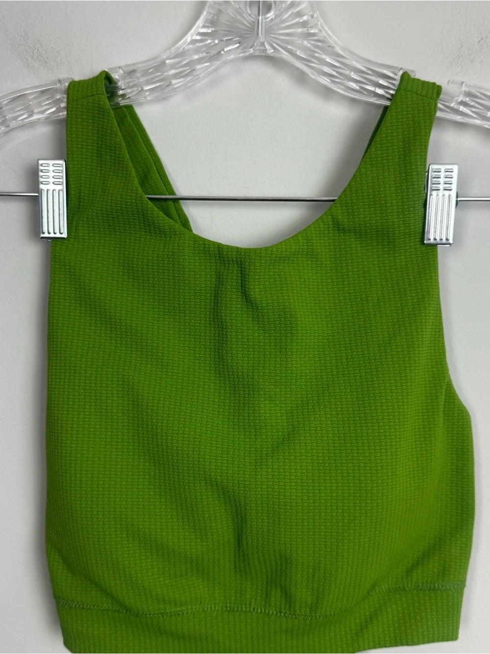 MARYSIA | Green Halter & High-Waist Ribbed Scallop Hem Shorts SET Women’s Size L